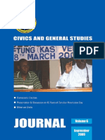 Civics General Studies:: Journal Volume 6