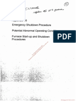 Appendix 16 Emergency Shutdown Procedure Potential Abnormal Operating Conditions Furnace Start-Up and Shutdown Procedures