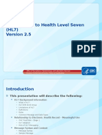 Introduction To Health Level Seven (HL7)