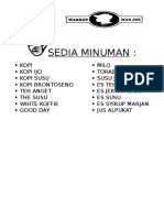 Sedia Minuman