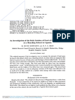 An Investigation of The Daily Intakes of Food and Individual Boys at A Boarding School in Uganda