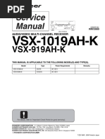 Pioneer 1019ah-K Repair Manual