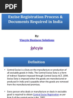 Excise Registration Online Process & Documents Required