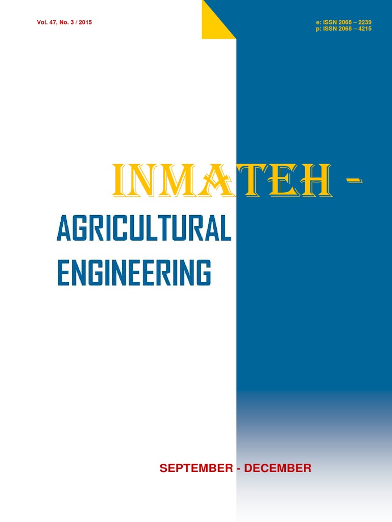 ARIA The ANIMATION Navigation.1-6 セット INMATEH-Agricultural Engineering 47 2015 PDF | PDF