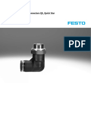 Festo L-conector 6 mm qsl-6 Art 153071 