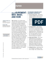 Measurement Why, What, and How - DDI White Paper PDF