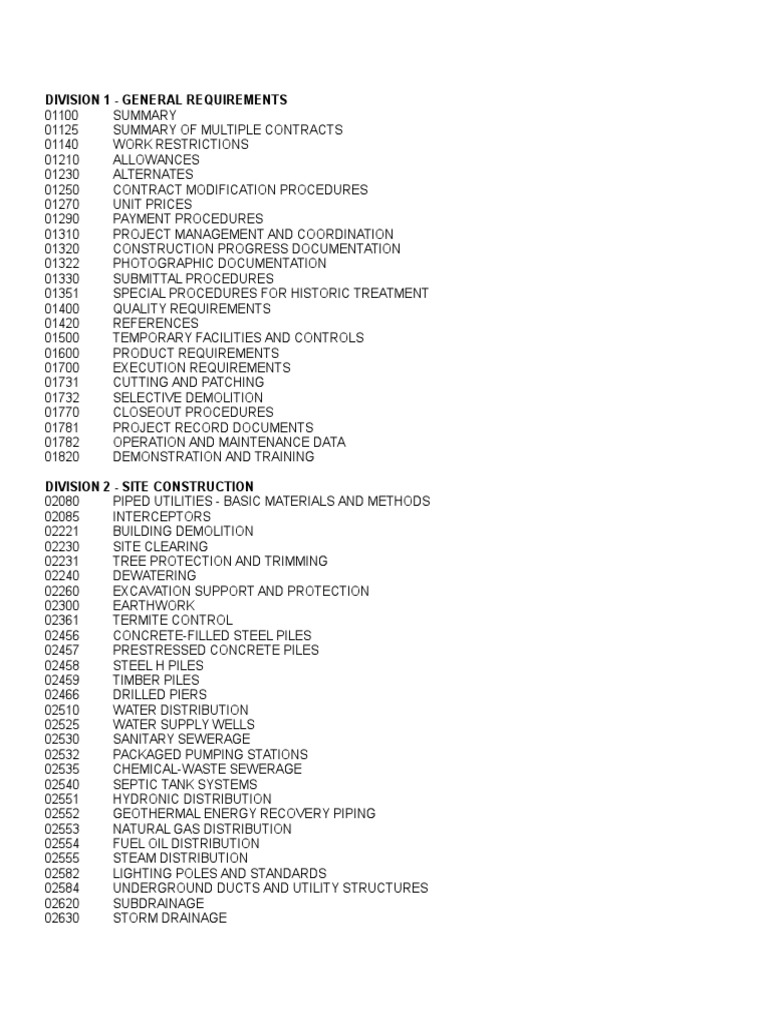Spec Sections Expanded PDF Hvac Flooring