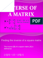 Inverse of a Matrix