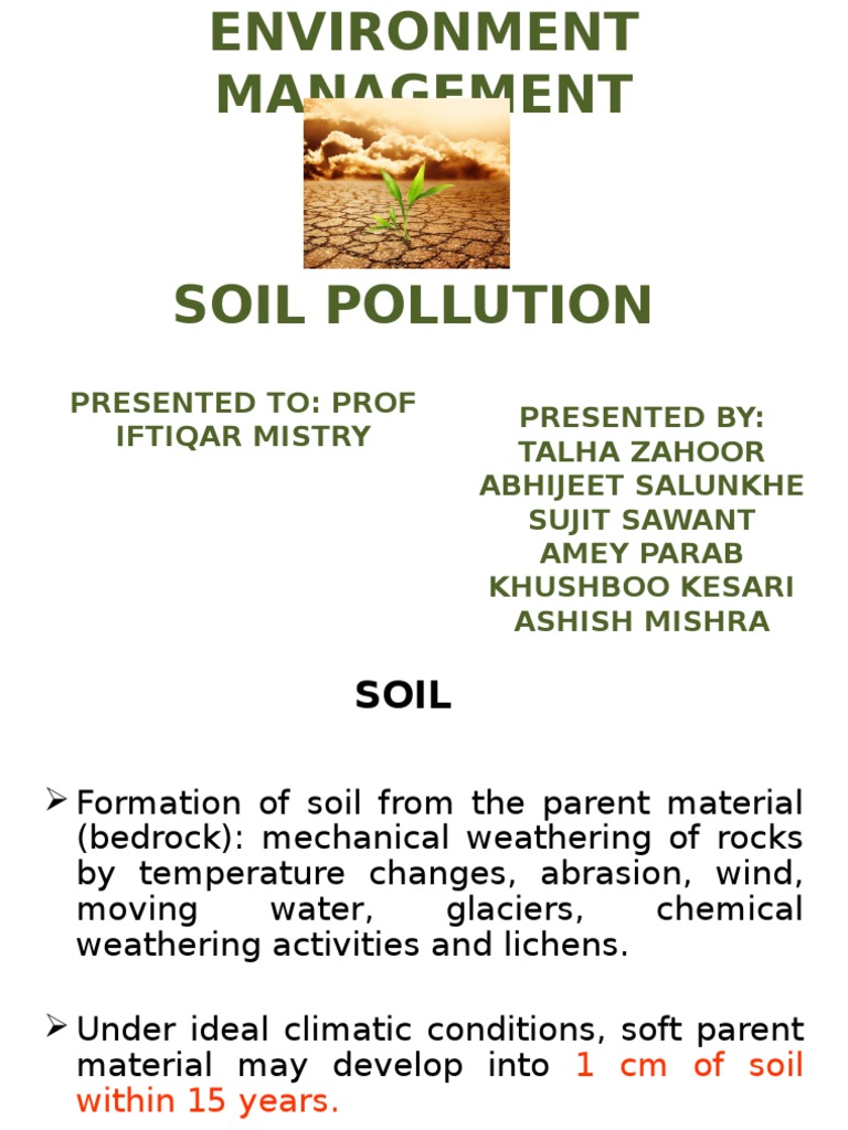 Soil Pollution: Causes and Effects | PDF | Fertilizer | Soil