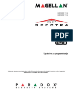 Uputstvo Za Programiranje - MG I SP Paradox Centrale - Sectron