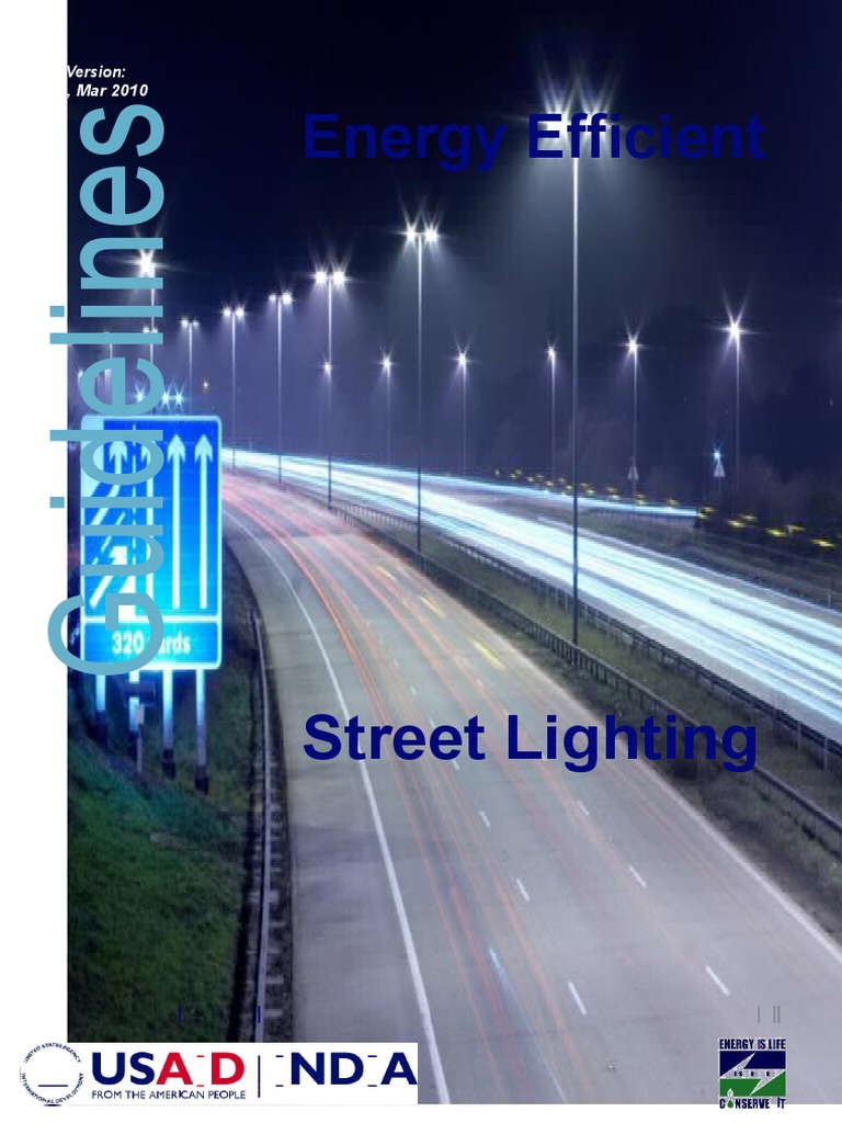 Energy Efficient Street Lighting Guidelines PDF Street Light Lighting