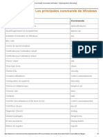 Les Principales Commandes de Windows - Dépannage Micro Informatique