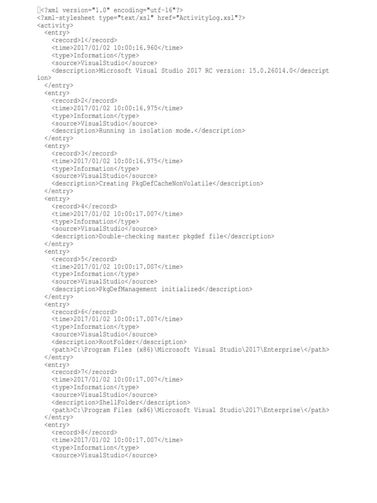 Log 1 | PDF | Microsoft Visual Studio | Software Development