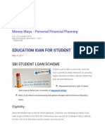 Sbi Student Loan Scheme
