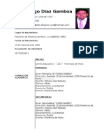 Curriculum Vitae Diego