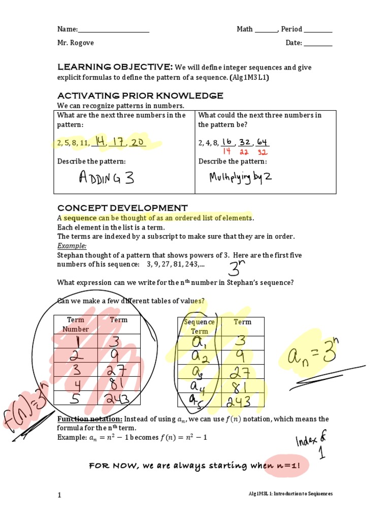 Introduction to Integer Sequences | PDF | Sequence | Algebra