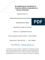 Servicios de Instalacion de Concertinas en Quintas Apartamentos Edificios Condominios en Caracas Venezuela