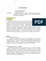 Relatório Psicológico de Avaliação