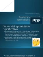 Ausubel y La Teoría Del Aprendizaje Significativo