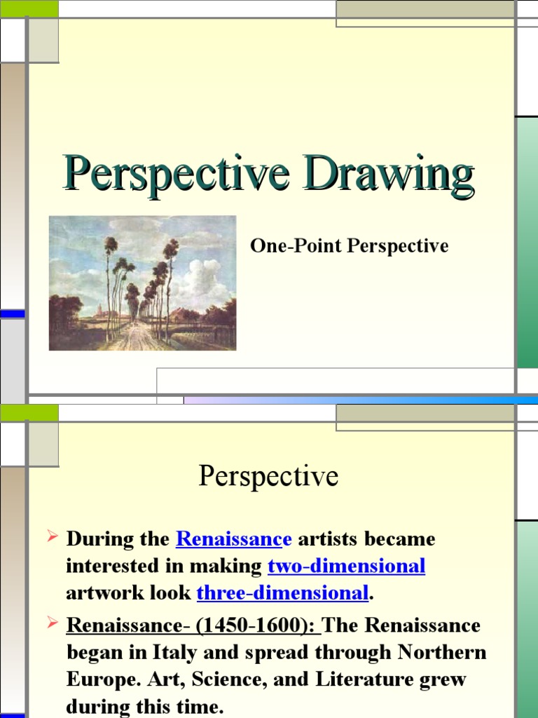 1pt Perspective Pdf Perspective Graphical Geometry