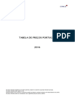 Cinca 2016 - Tabela de Preços PDF