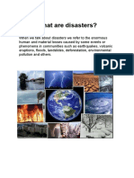 What Are Disasters?