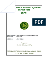 RPS Akif Khilmiyah - Metodologi Pembelajaran PAI (Edit)