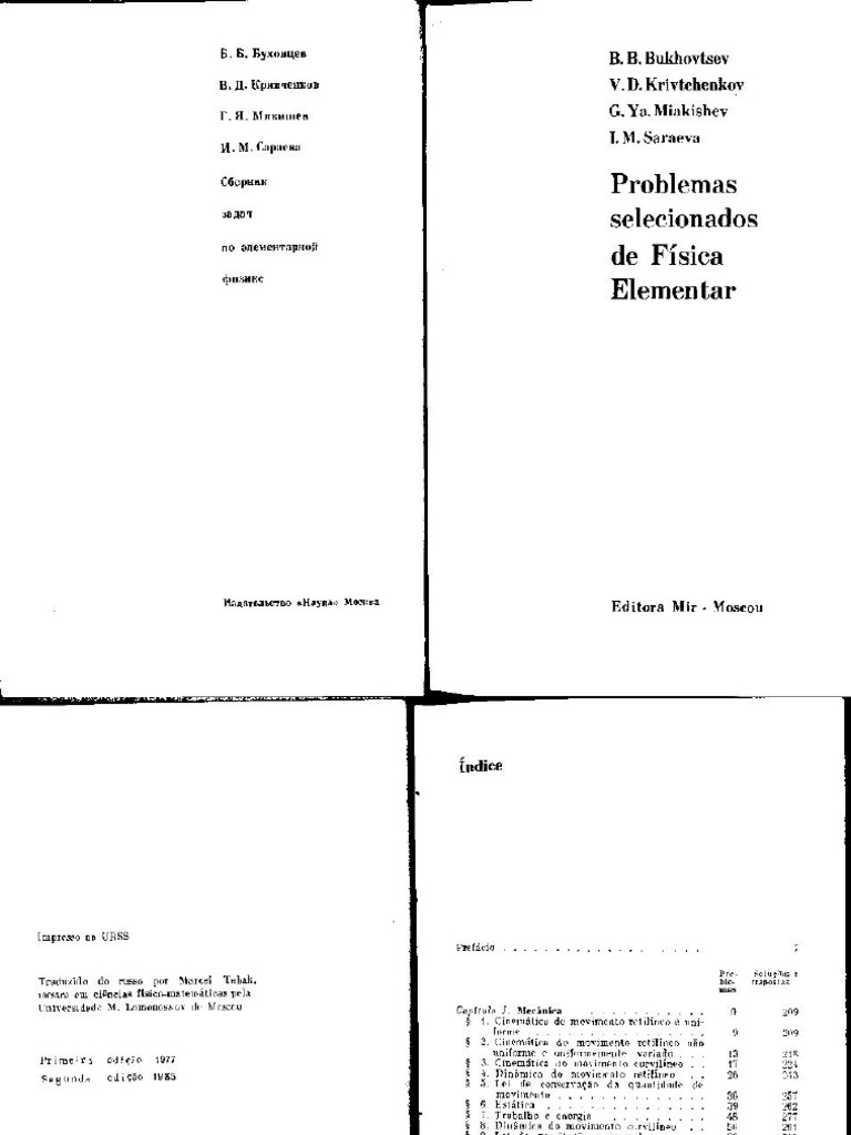 Problemas Selecionados de Fisica Elementar - Saraeva PDF | PDF