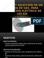 Calculo y Seleccion de Una Turbina A Gas, para Generacion Electrica de 100 KW