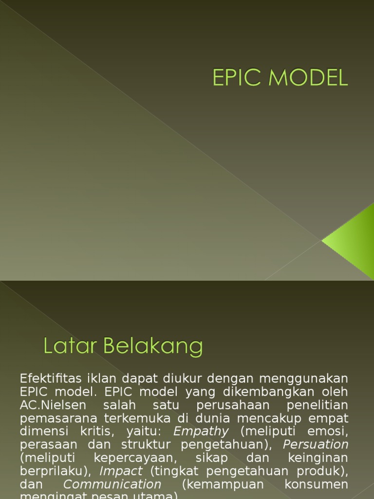 Efektivitas Iklan Fresh Care dengan EPIC Model | PDF