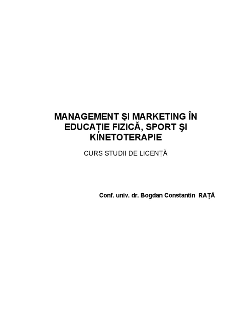 Curs Management PDF | PDF