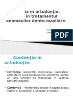 Contenţia in Ortodonţie