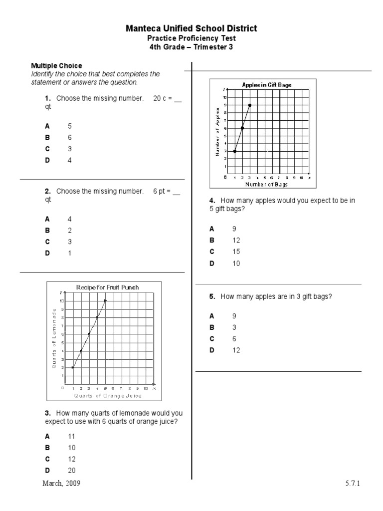 Math Proficiency Trimester 3 | PDF | Euclid | Triangle