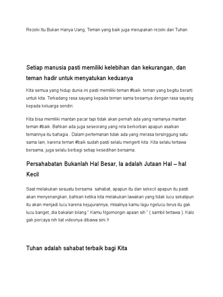 Setiap Manusia Pasti Memiliki Kelebihan Dan Kekurangan Pdf
