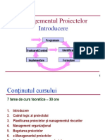 Curs Lectii Managementul Proiectului PDF