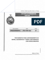 Po2-Adm-287 Tratamiento Para Confinamiento de Borra, Sedimentos y Tierra Contaminada Con Hidrocarburos