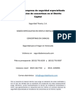 Servicios de Empresa de Seguridad Especializada en Instalacion de Concertinas en El Distrito Capital