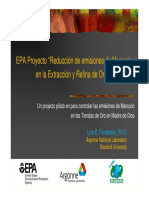 Proyecto EPA Reducción de emisiones de mercurio en la minería artesanal de oro