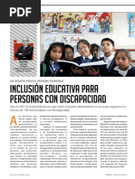 Inclusión Educativa Para Personas Con Discapacidad