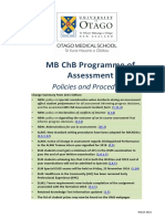 MB CHB Programme of Assessment Policies and Procedures