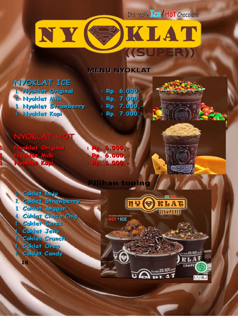 Menu Nyoklat