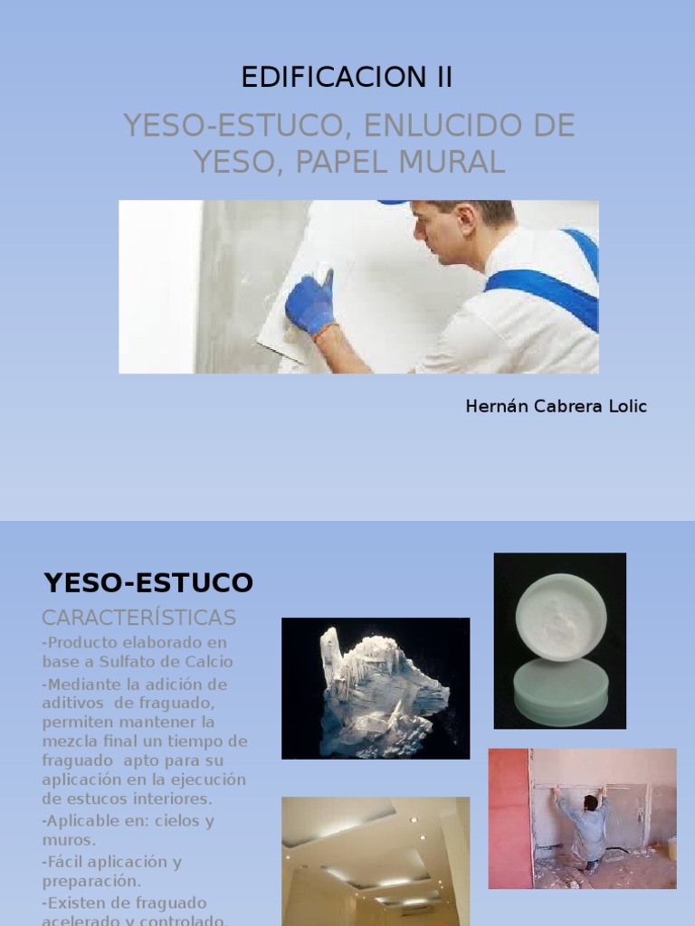 Yeso Estuco | PDF | Yeso | Papel