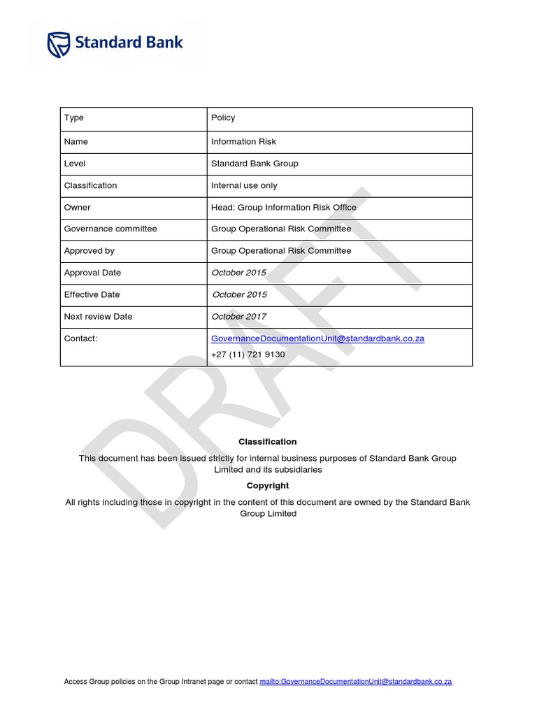 Information Risk Policy V2 Incident Management Information