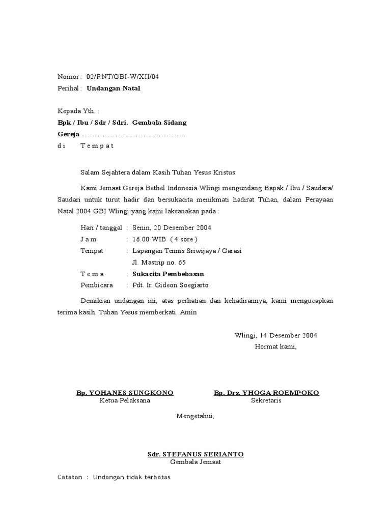 Undangan Natal Pdf