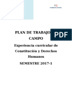 Plan de Trabajo de Campo Arqui