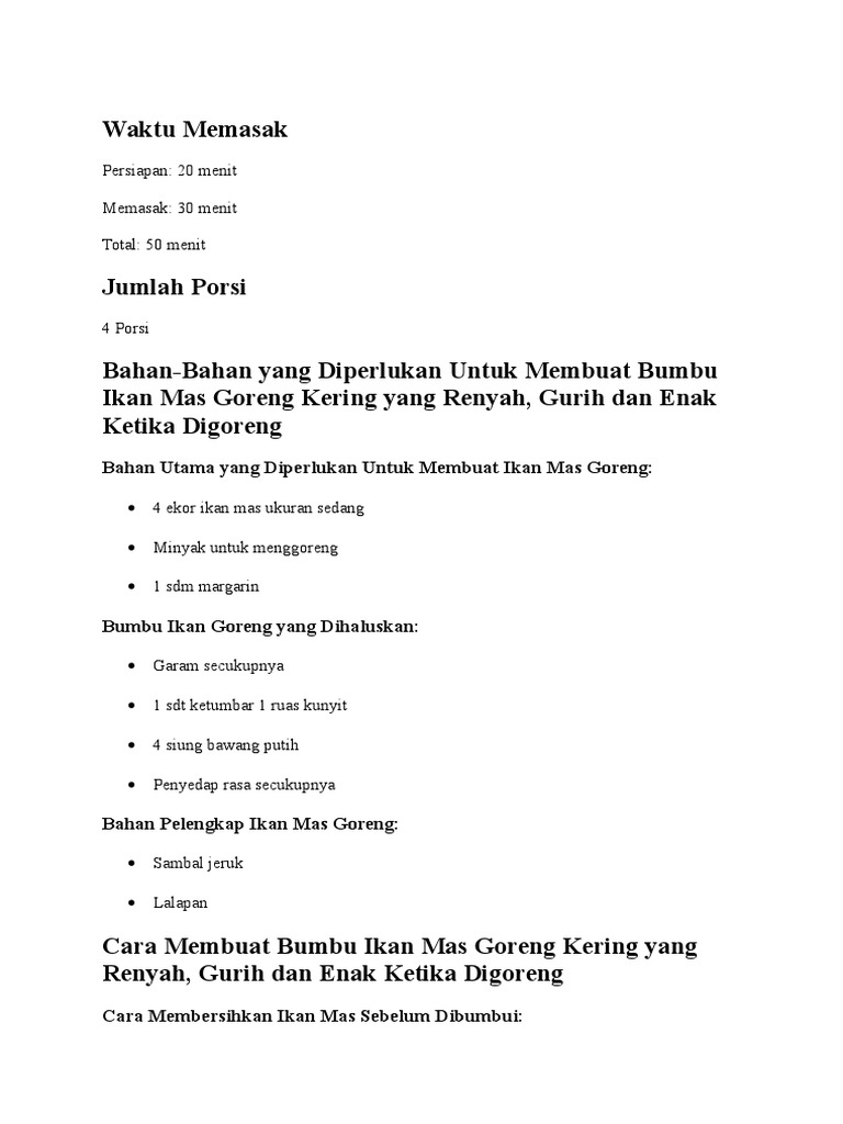 Waktu Memasak