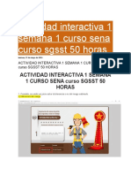 Actividad Interactiva 1 Semana 1 Curso Sena Curso SGSST 50 Horas