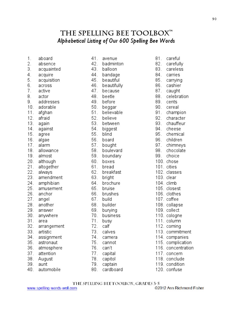Contoh Soal Spelling Bee Soal Baru