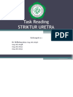 Task Reading Striktur Uretra: Kelompok 11: St. Miftahayatun 014.06.0036 014.06.0058 014.06.0021 014.06.0031