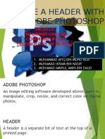 Create A Header With Adobe Photoshop: SBI3013: Information and Communication Technology in Biology